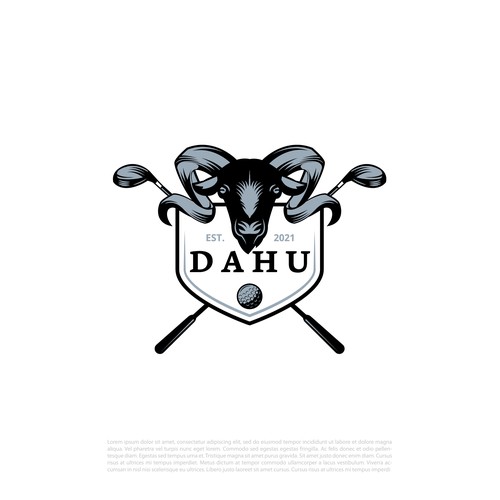 design a golf brand logo with a mystical mountain goat Design by Nikola 81