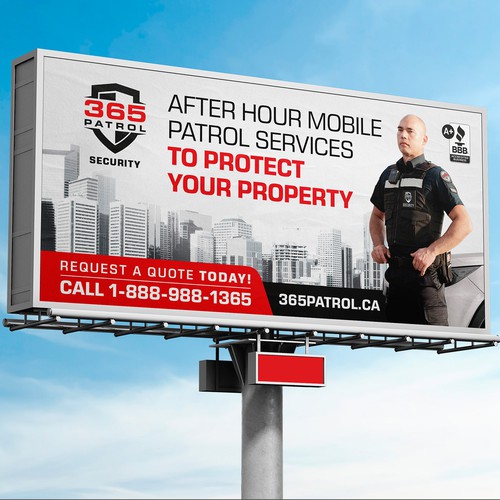 I need a billboard design for a Security Guard Company Design by 4rtmageddon™