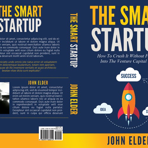 Book cover for my new book: "The Smart Startup" Design by Mila.