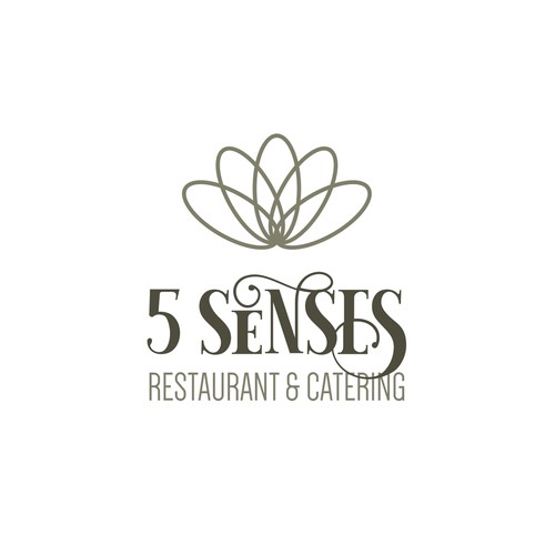 Restaurant logo to stimulate 5 senses Design by cromanzini