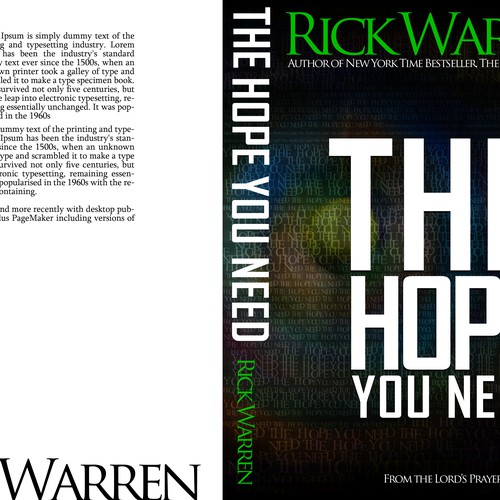 Design Rick Warren's New Book Cover Design réalisé par Clayton Tonna