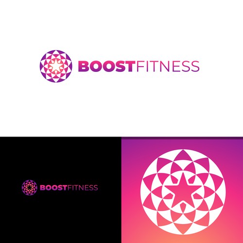 Exciting logo design for expanding fitness brand! Design by Fierda Designs