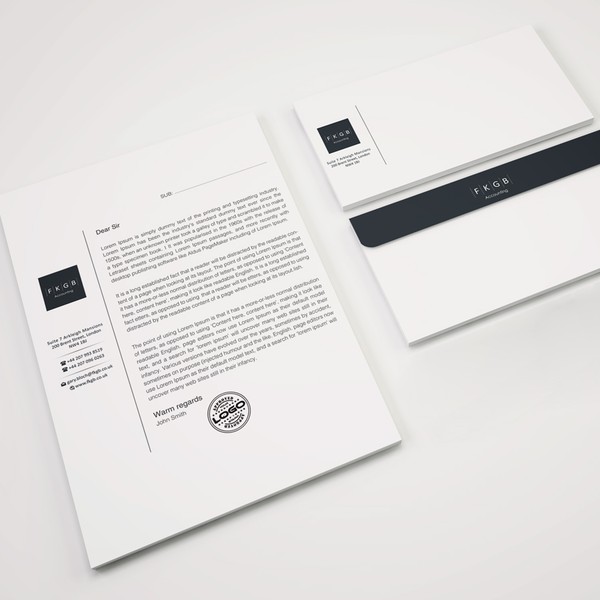 Design by Soham Designs titled "Professional simple clean other work available if this goes well"