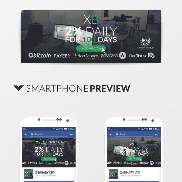 Design by EduarDesigns titled "Facebook covers for X-Binary"