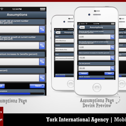 Help York International Agency, LLC with a new mobile app design Design von icalizers