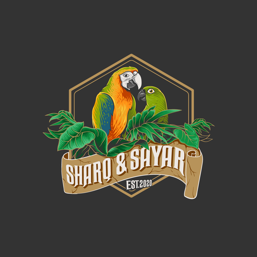 Logo for my Two Birds (Macaw & Yellow Naped Amazon) Design by oopz