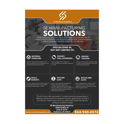 Clean single page line card for potential customers Design by Gorbachev