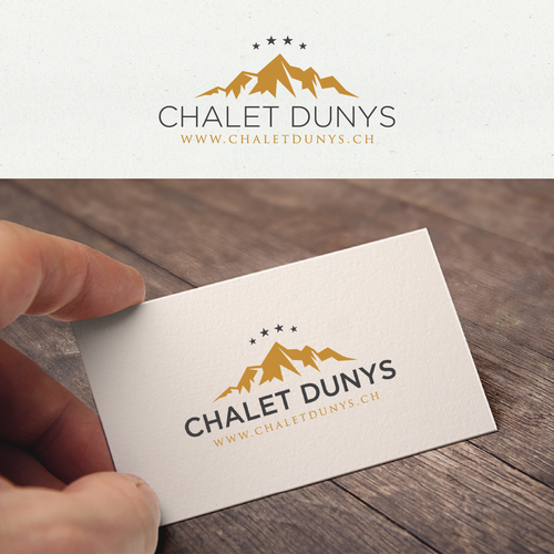 Create a expressive but simple logo for the Chalet Dunys in the Swiss Alps デザイン by M U S