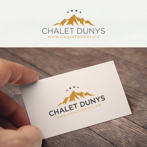 Create a expressive but simple logo for the Chalet Dunys in the Swiss Alps Réalisé par M U S