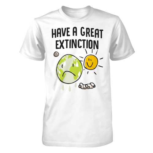 Funny T-shirt design for a serious subject. Réalisé par tezis studio