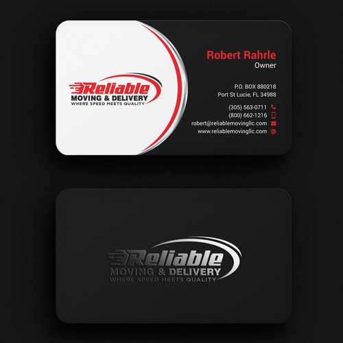 Business Card Design for Moving Company Diseño de GrapLink