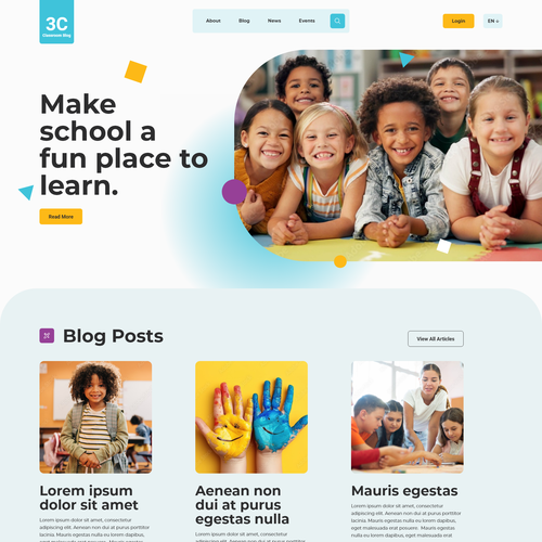 Web page design contest entry by Damian Popiol