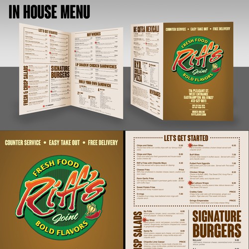 Casual Hip From Scratch Restaurant And Bar Badly Needs Menu Redesign Postcard Flyer Or Print Contest 99designs