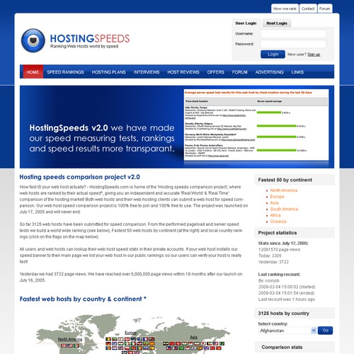 Hosting speeds project needs a web 2.0 design Design by pooja_pm