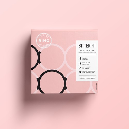 BitterFit Needs an Attention Grabbing and Perceived Value Increasing Packaging For Pilates Ring Design by katerina k.