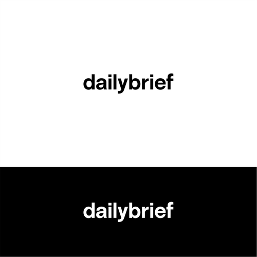Design a clean, simple logo for a daily newsletter:  dailybrief Design by hantoko