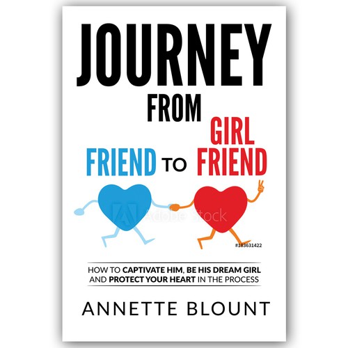 Design a book cover that is fun and playful to help single women experience love beyond friendship Design by Retina99