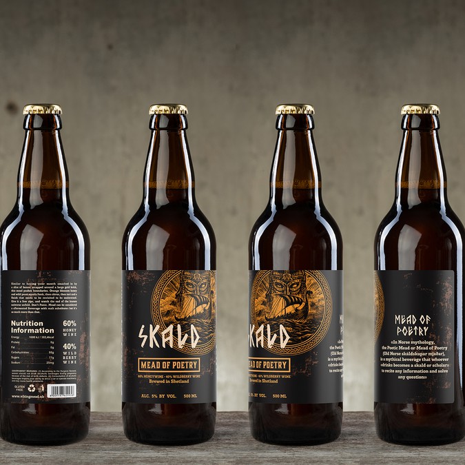 Create a label for our brewery's very first bottle of Mead! Product