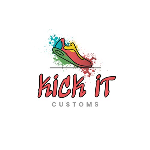 Design a Logo for the next premier custom shoe designer in the northeast. Looking for a very colorful and fun logo! Design by TwoPlusOne