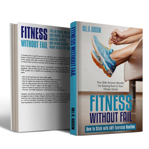 Cover for a fitness motivation book Design by Iva23