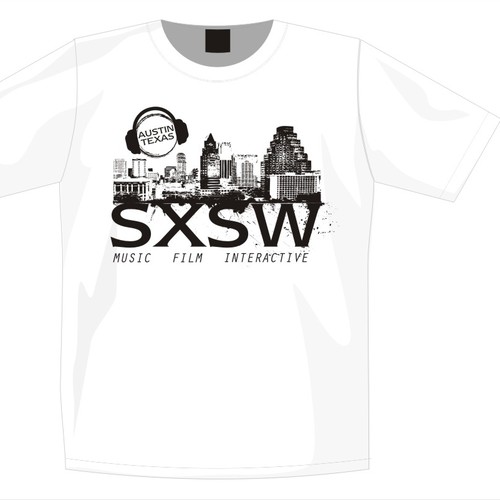 Design Official T-shirt for SXSW 2010  Ontwerp door ikaruz