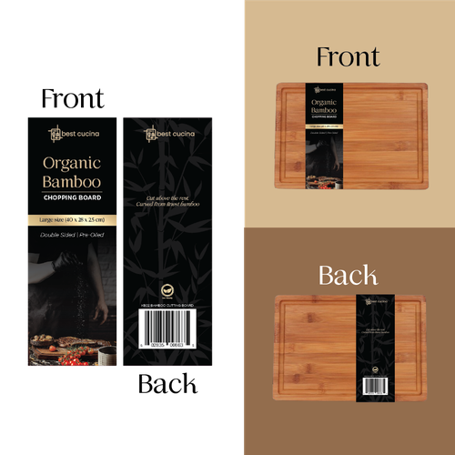 Bamboo Chopping Board Colour Card (2 Bamboo Chopping Board Models) Design by Kesmaslyfe Studio