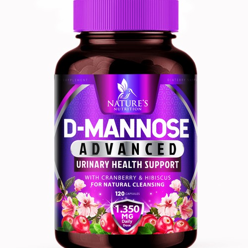 Colorful D-Mannose Design Needed for Nature's Nutrition Design von agooshe