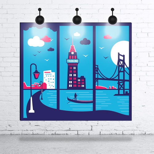 Community Contest: Create a great poster for 99designs' new Oakland office (MULTIPLE WINNERS!) Réalisé par georgedesigner