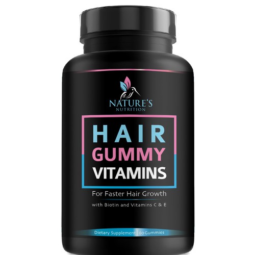 Nature's Nutrition needs a Gummy Vitamins black label Design by agooshe