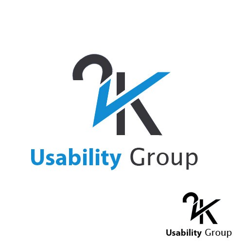 2K Usability Group Logo: Simple, Clean Réalisé par Alex_Grachov