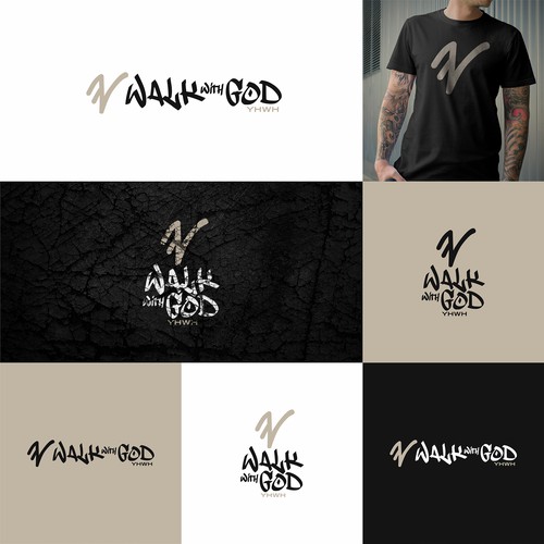 Walk With God Minimalist Luxury Logo for a Modern Faith & Fashion Brand Design by Alexander Ryashin