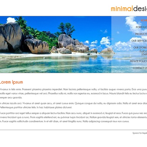 1-3 Page Website Template Design von anndrea