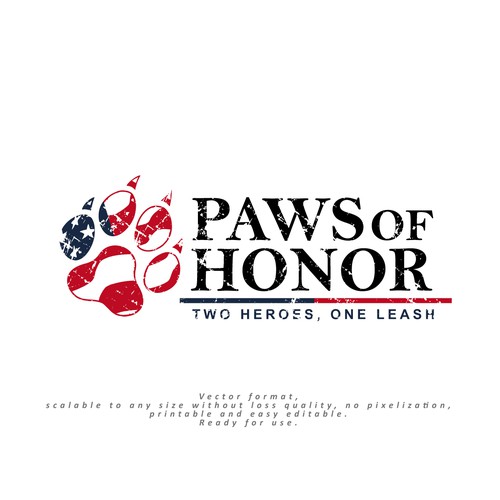 Paws ReBranding - Military and Law Enforcement K9 Non-Profit Design by NEXNEX