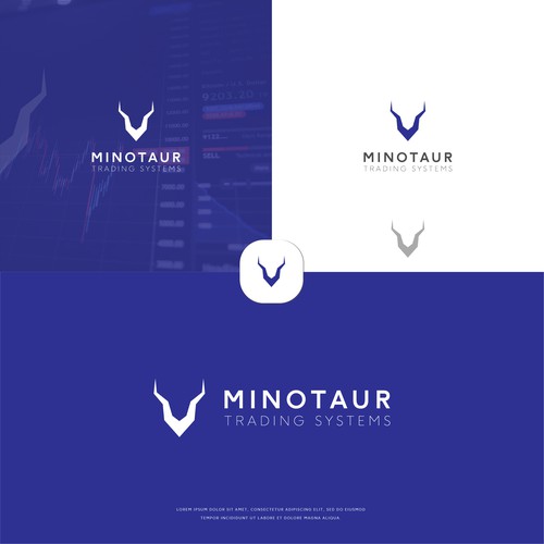 Powerful bull inspired logo for automated trading systems Design von MoVision™