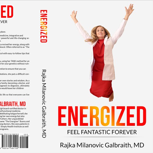 Design a New York Times Bestseller E-book and book cover for my book: Energized Design by TopHills