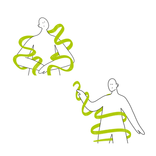 Key Visual für ein internes Projekt zur psychischen Gesundheit