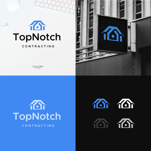 We need a powerful new logo to attract high end clients-ontwerp door casign