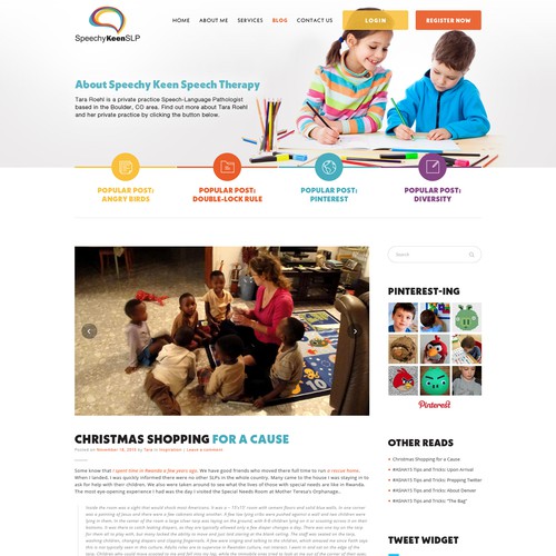 Professional but Friendly Speech Therapy website design Design by Dominion Design