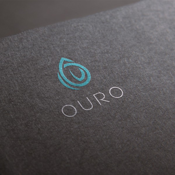 minimalistic leaf logo