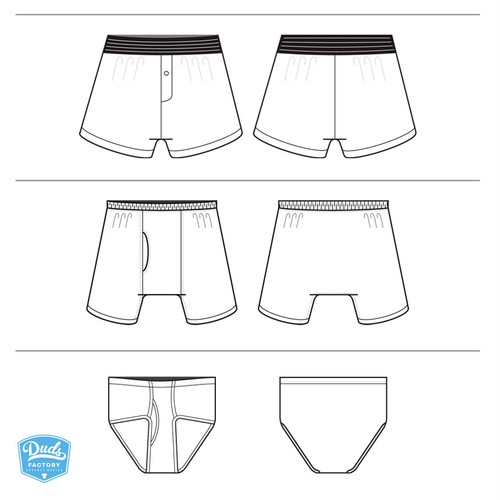 Seeking technical apparel (techpack) drawings for underwear. | Clothing ...