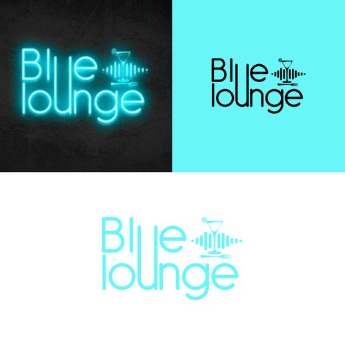 Blue lounge makeover Design by M. Castillo Design