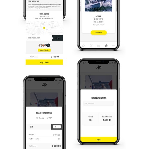 Design Ui For Awesome Event Ticketing App App Design Contest 