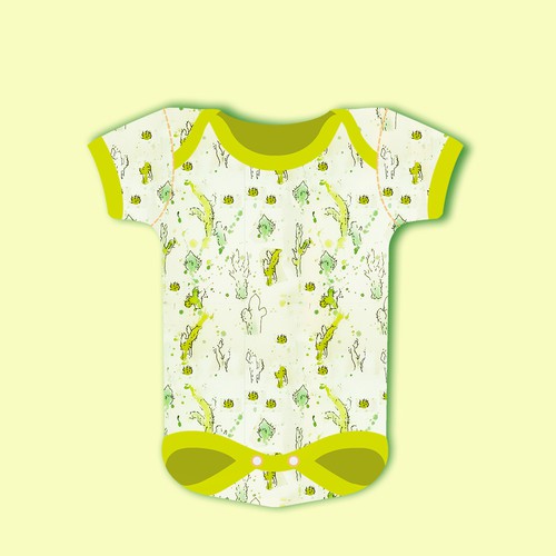 Illustrations to print onto a baby clothing- onesie, nursing cover, headbands, leggings..etc Design by agataes