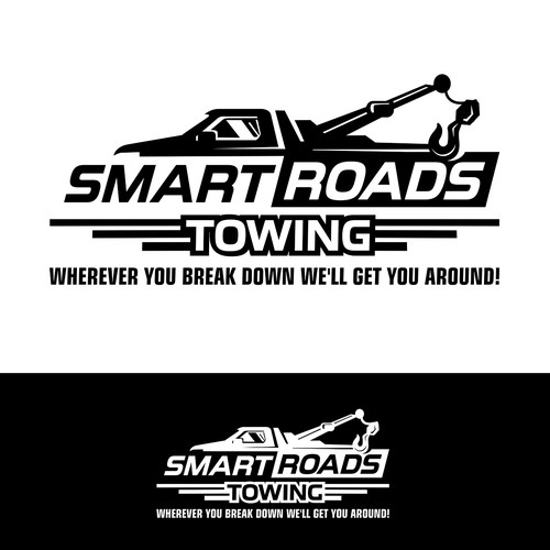 Best Towing Company Logo Design takes it all! Design by hasahatan