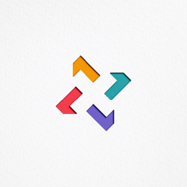 Geometric Negative Space Logo for OneX