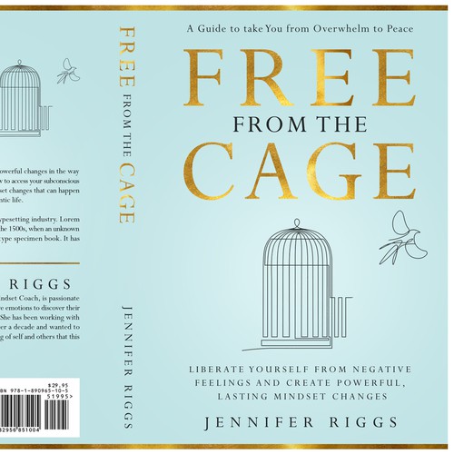 Free From the Cage book cover--Self help/emotional freedom Design by Deziredzin