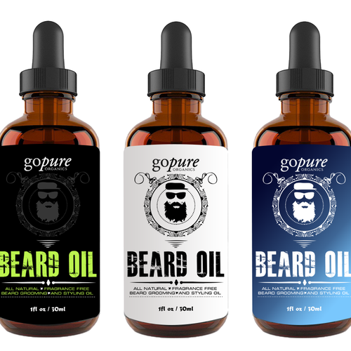 Create a High End Label for an All Natural Beard Oil! Design by OanaDesigning