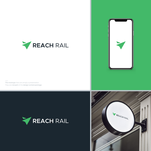 "Design a modern SaaS logo: Reach Rail" winning Logo & brand identity pack