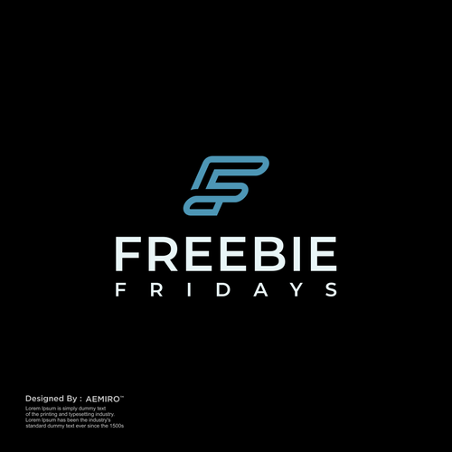 Freebie Fridays - Fun Modern Logo that grabs attention! :) Design by Aemiro™