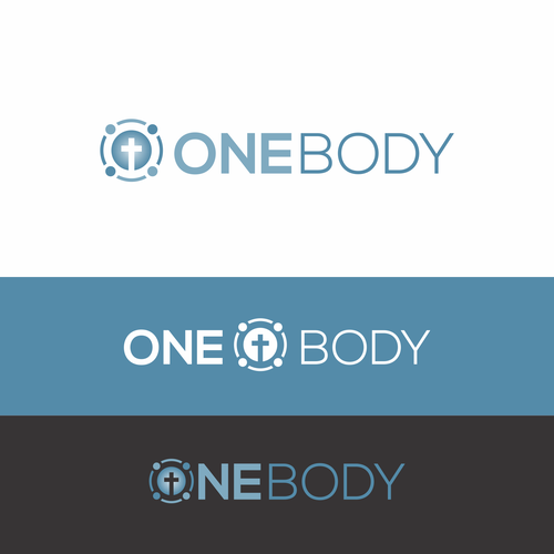 Design a logo for One Body Software showing inter-church community in the One Body of Christ. Design by InfaSignia™